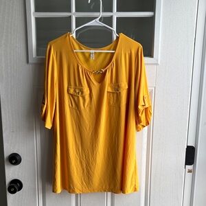 Perseption Mustard Yellow Blouse